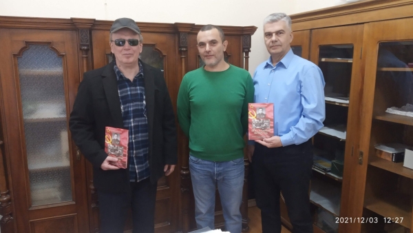 ДОДЕЛА КЊИГА “БИТКА ЗА ПАНЧЕВО ОКТОБРА 1944” ИСТОРИЈСКОМ АРХИВУ У ПАНЧЕВУ 03.12.2021.